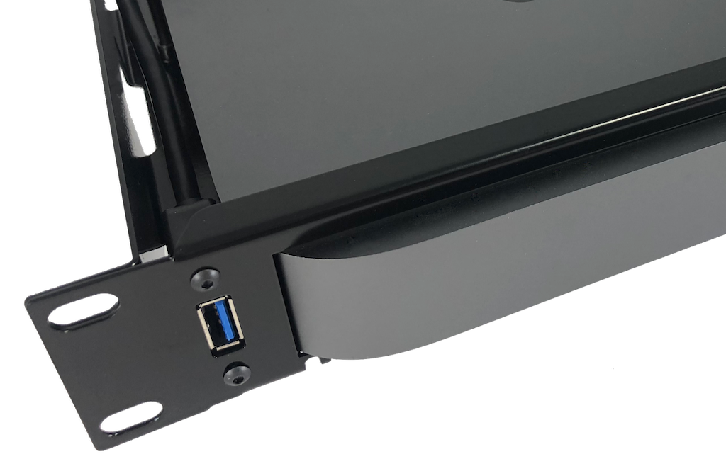 USB 3.0 Cable installed on one side of Rackmount