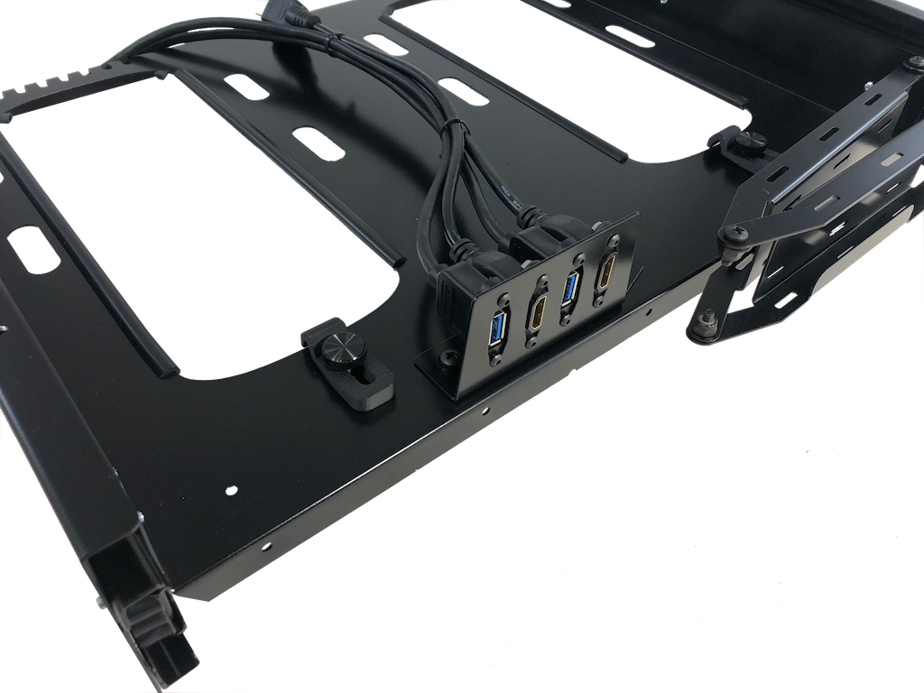 Rear facing Port adaptor plate for MPR-2X